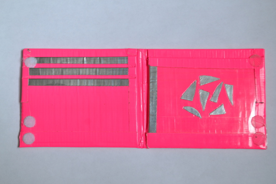 Pink/Chrome Bi-fold Wallet